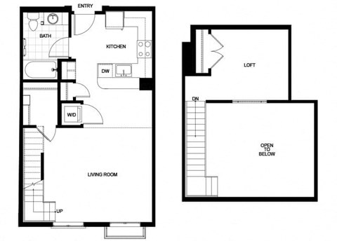 S04 Floor Plan at Candara at Hancock Park Apartments in Los Angeles CA